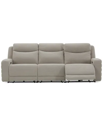 Macy's Kristyan 3-pc. Fabric Sofa With 3 Power Recliners, Exclusively At