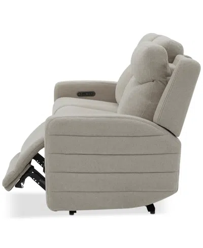 Macy's Kristyan 3-pc. Fabric Sofa With 3 Power Recliners, Exclusively At