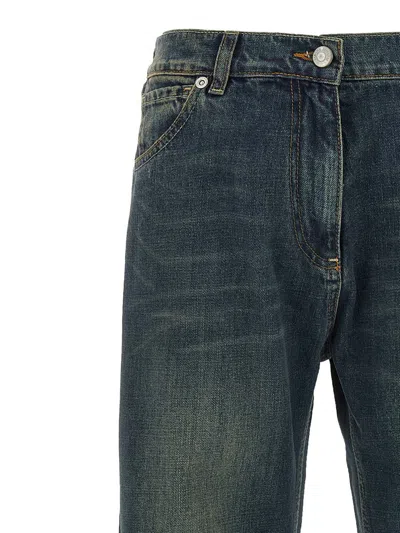 Magda Butrym Stonewashed Five-pocket Straight-leg Jeans In Blue