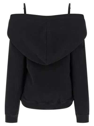 Mm6 Maison Margiela Mm6 By Maison Margiela Off-the-shoulder Cotton Sweatshirt