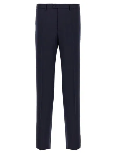 Tagliatore Notch Lapel Single Breasted Suit Dress In Blue