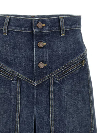 Chloé Denim Skirt Skirts Blue In Orange