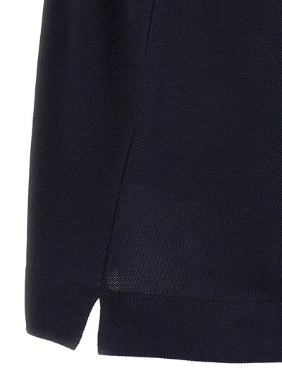 Zegna Men's Piquet Polo T-shirt In Black