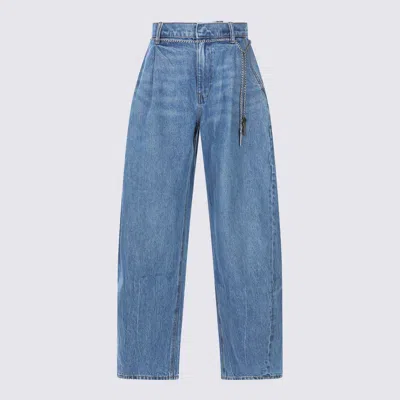 Alexander Wang Pre-styled Ballon-leg Jeans In Blue
