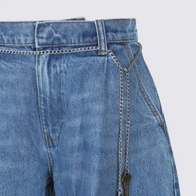 Alexander Wang Pre-styled Ballon-leg Jeans In Blue