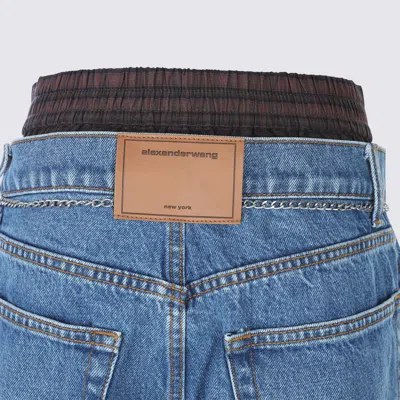 Alexander Wang Pre-styled Ballon-leg Jeans In Blue