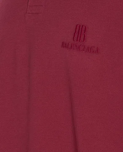 Balenciaga Crewneck Shirt With Nano Bb Style In Brown