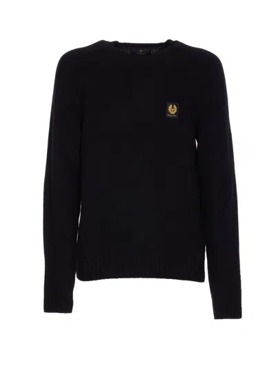 Belstaff Sweatshirt With Logo Patch In Black