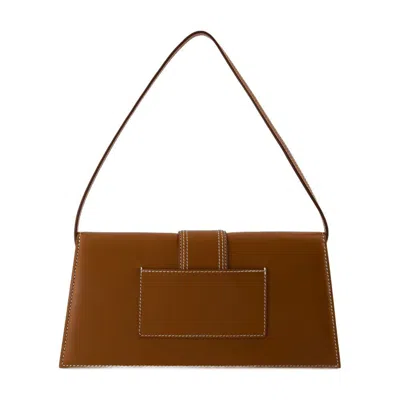 Jacquemus Long Rectangular Shoulder Bag With Adjustable Strap In Brown
