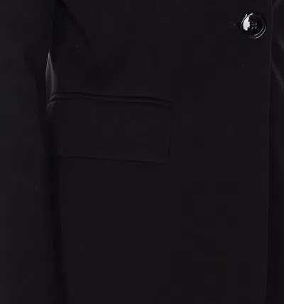 Pinko Flap Pockets Long Sleeves Notched Lapels In Black