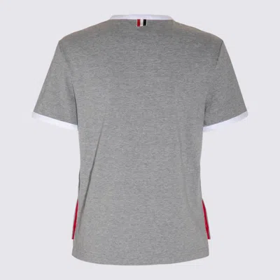 Thom Browne "ringer" T-shirt – Light Grey In Gray