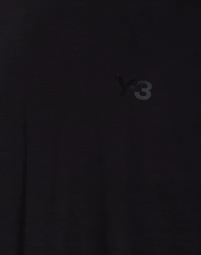 Y-3 Adidas Y 3 Black T Shirt In Wool And Nylon Blend In Black