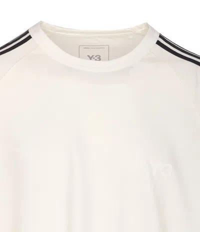 Y-3 Logo Motif T-shirt In White