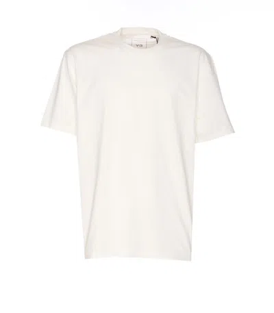 Y-3 Crewneck Graphic Print Oversize Short Sleeve T-shirt In White