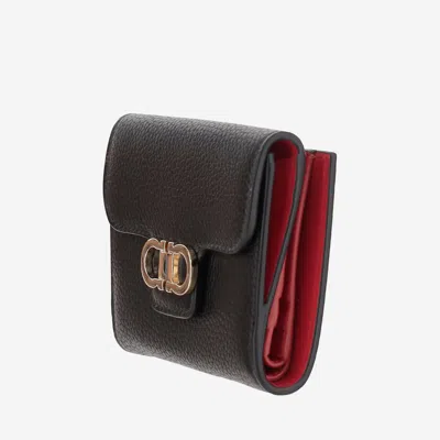 Ferragamo Gancini-plaque Wallet