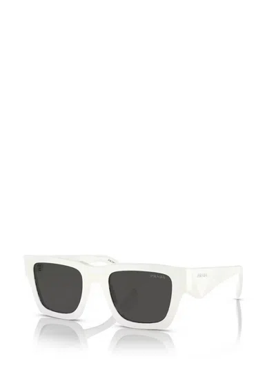 Prada Square Frame Sunglasses Sunglasses In White