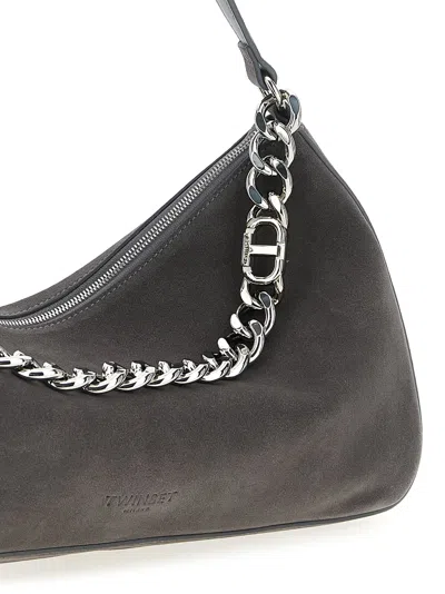 Twinset Liliane Medium Shoulder Bag In Gray