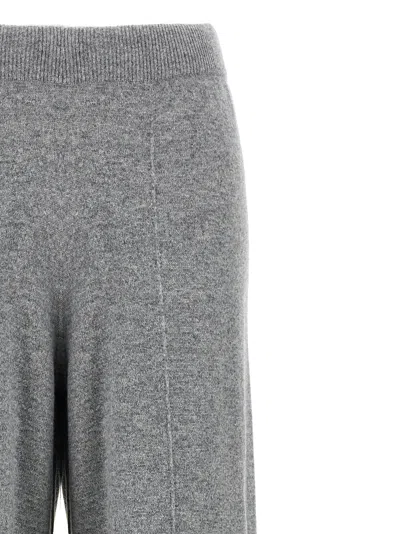 Fabiana Filippi Trousers Featuring Jewel Detail And Elastic Waistband In Gray