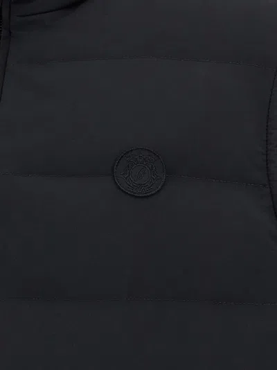 Brioni 'golf Capsule' Sleeveless Padded High Collar Vest In Black