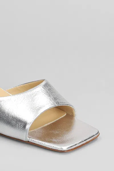 Fabio Rusconi Slipper-mule In Silver Leather
