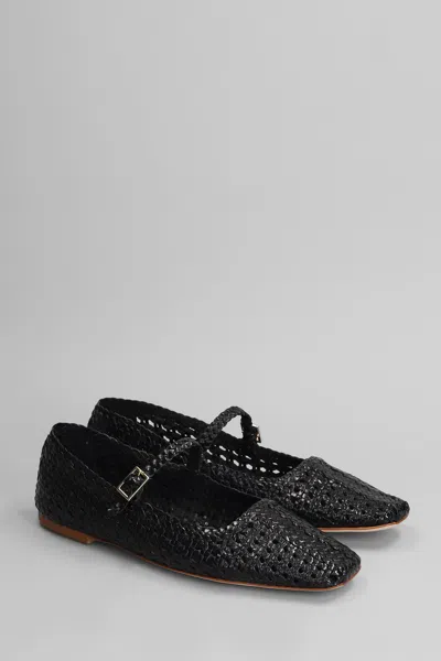 Fabio Rusconi Ballet Flats In Black Leather