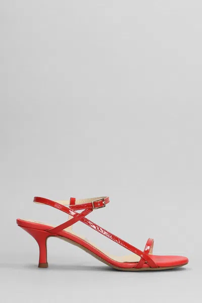 Fabio Rusconi Sandals In Red Patent Leather