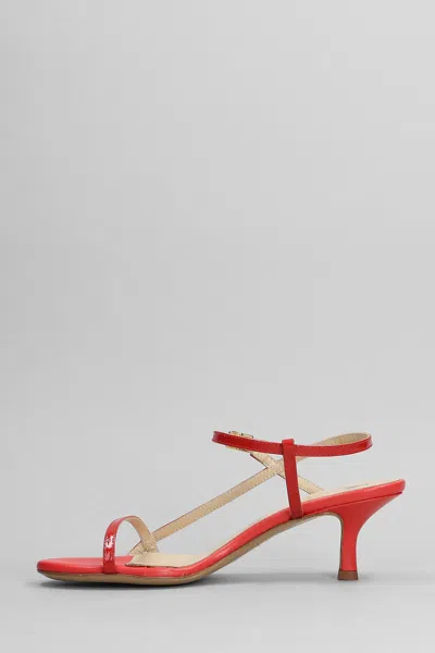 Fabio Rusconi Sandals In Red Patent Leather