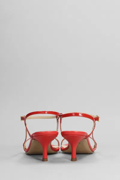 Fabio Rusconi Sandals In Red Patent Leather