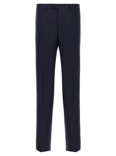 Tagliatore Notch Lapel Single Breasted Suit Dress In Blue