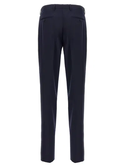 Tagliatore Notch Lapel Single Breasted Suit Dress In Blue