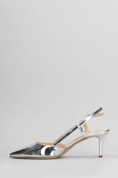 Fabio Rusconi Pumps In Silver Leather In Silver