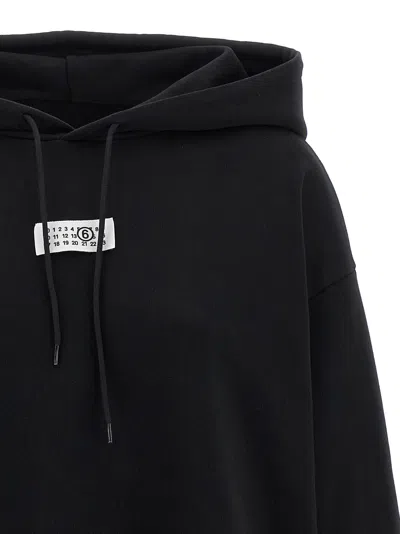 Mm6 Maison Margiela Numeric Signature Mm6 Sweatshirt Black In Black