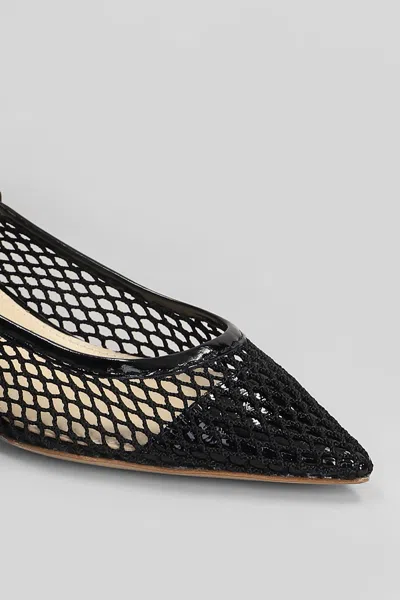 Fabio Rusconi Pumps In Black Leather And Fabric