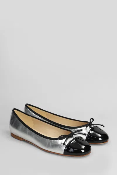 Fabio Rusconi Ballet Flats In Silver Leather