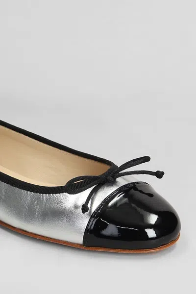 Fabio Rusconi Ballet Flats In Silver Leather