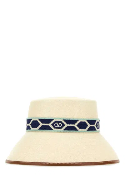 Valentino Straw Bucket Hat