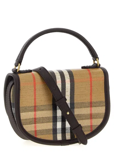 Burberry Embroidered Canvas Highlands Handbag