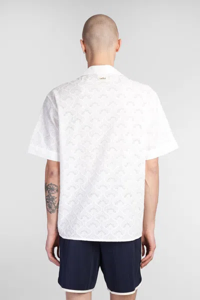 Drôle De Monsieur Shirt In White Cotton In White