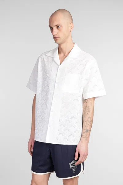 Drôle De Monsieur Shirt In White Cotton In White