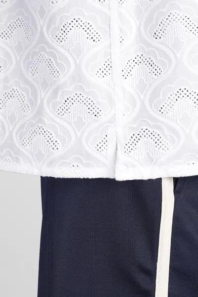 Drôle De Monsieur Shirt In White Cotton In White