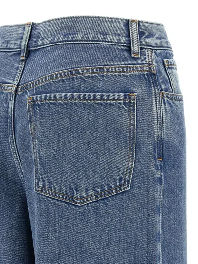 Theory High-waisted Wide-leg Jeans In Blue