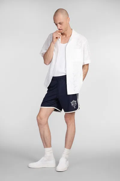 Drôle De Monsieur Drawstring-waist Shorts In Blue