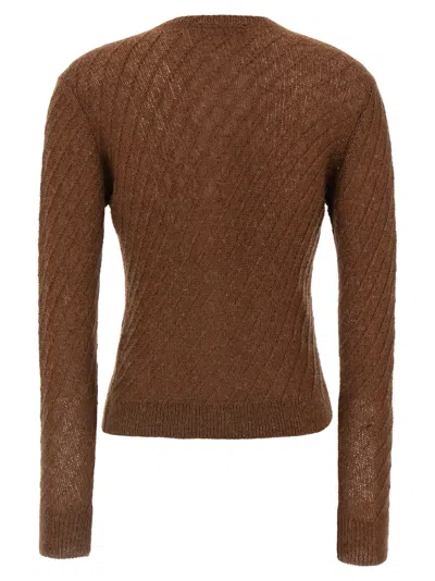 Fabiana Filippi Sequin Crochet Cardigan Sweaters And Cardigans Brown In Brown