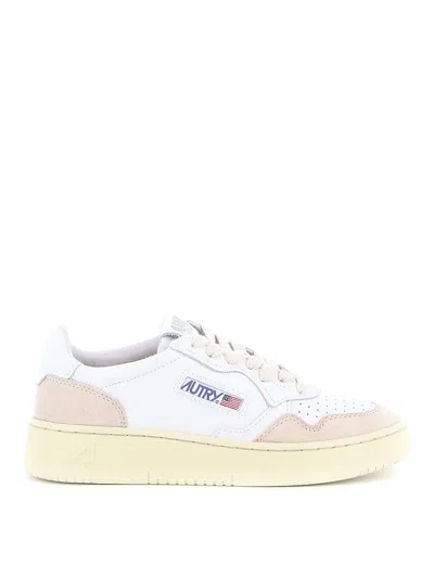 Autry White Leather Medalist Low-top Sneakers In White