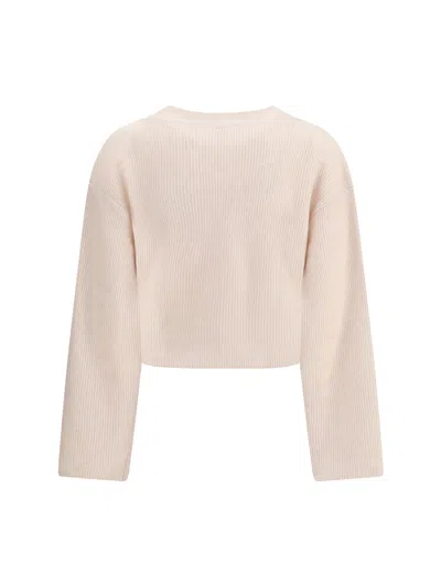 R13 Ribbed Button Cardigan In Pink