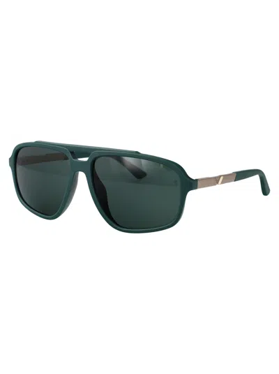Emporio Armani Aviator Sunglasses 0 Ea4236 U 619071 In Green
