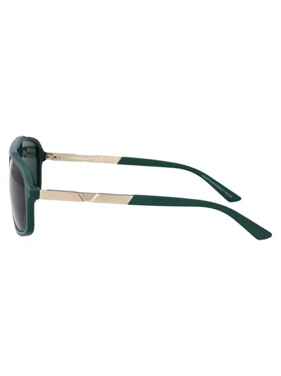 Emporio Armani Aviator Sunglasses 0 Ea4236 U 619071 In Green