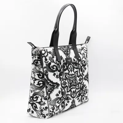 Dolce & Gabbana Black And White Majolica Totes