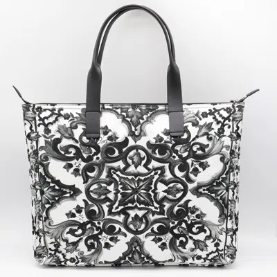 Dolce & Gabbana Black And White Majolica Totes