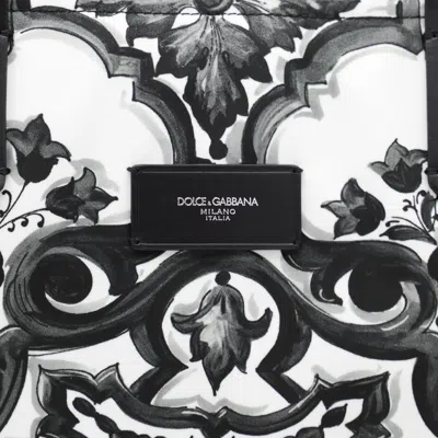 Dolce & Gabbana Black And White Majolica Totes